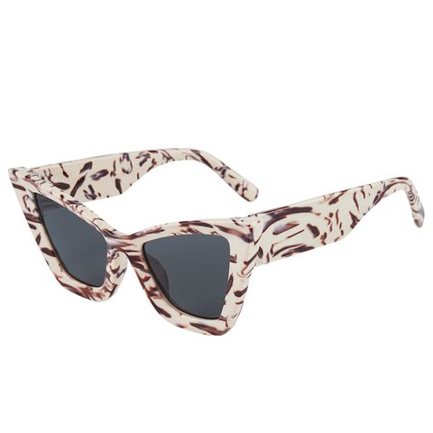 Hip-hop Square Pc Cat Eye Full Frame Women's Sunglasses