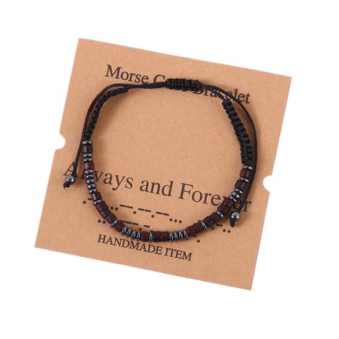 Wholesale Jewelry Retro Round Iron Stone Beaded Bracelets