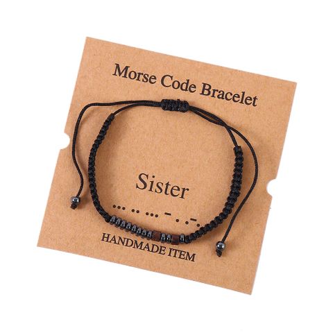 Wholesale Jewelry Retro Round Iron Stone Beaded Bracelets