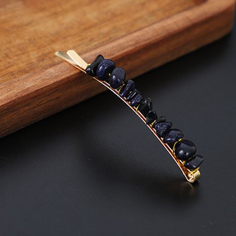 Simple Style Solid Color Artificial Crystal Handmade Hair Clip