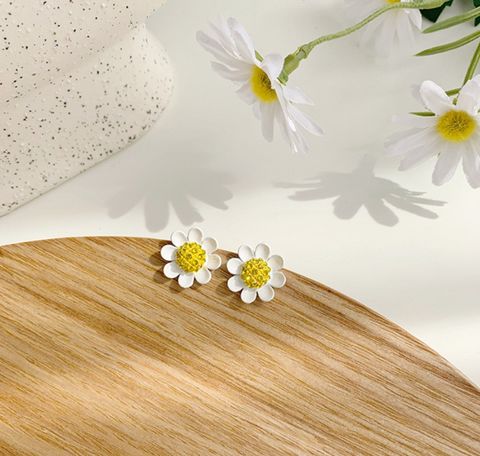 Fairy Style Simple Style Flower Arylic Plating Women's Drop Earrings