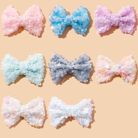 Cute Bow Knot Sequin Hair Clip