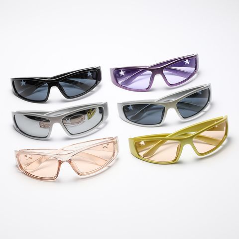 Hip-hop Streetwear Geometric Pc Cat Eye Full Frame Sports Sunglasses