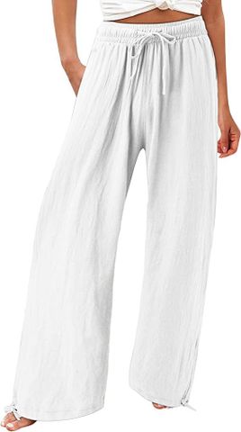 Women's Street Casual Solid Color Full Length Pocket Casual Pants