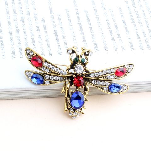 Simple Style Dragonfly Alloy Inlay Alloy Women's Brooches
