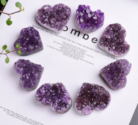 Simple Style Heart Shape Crystal Ornaments