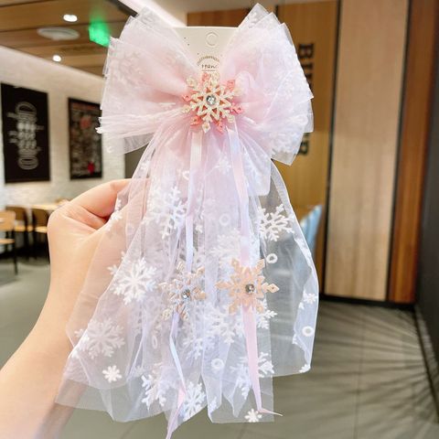 Elegant Sweet Bow Knot Cloth Lace Hair Clip