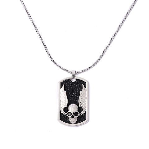 Hip-hop Animal Skull Stainless Steel Alloy Plating Pendant Necklace