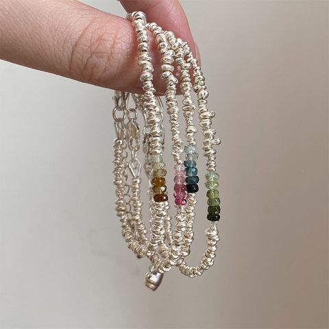 Wholesale Jewelry Simple Style Irregular Natural Stone Charm Bracelets