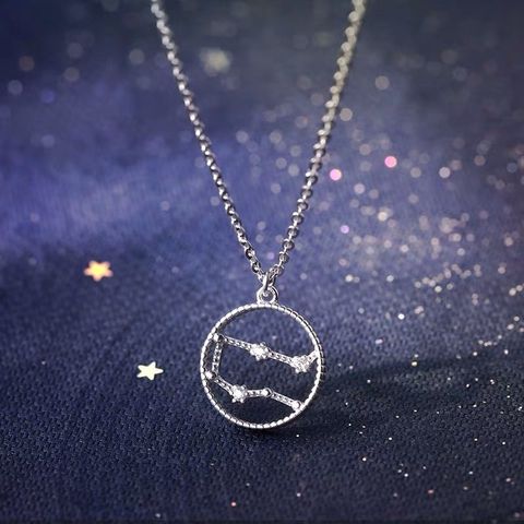 Classic Style Constellation Artificial Gemstones Alloy Wholesale Pendant Necklace