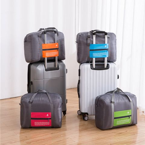 Casual Vacation Solid Color Polyester Travel Bags