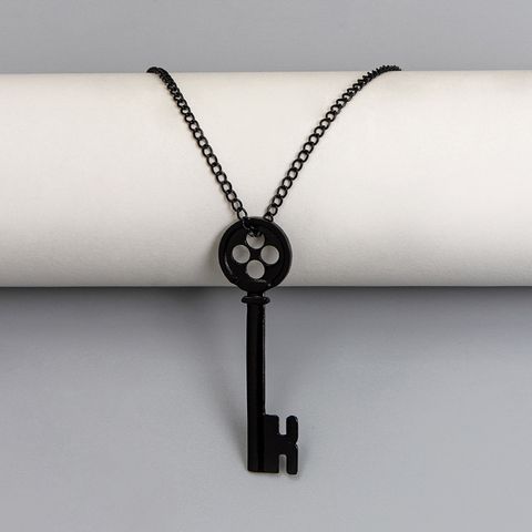 Original Design Letter Key Alloy Stoving Varnish Unisex Pendant Necklace