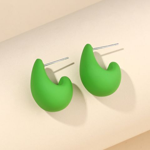 1 Pair Sweet Simple Style Water Droplets Plastic Resin Ear Studs