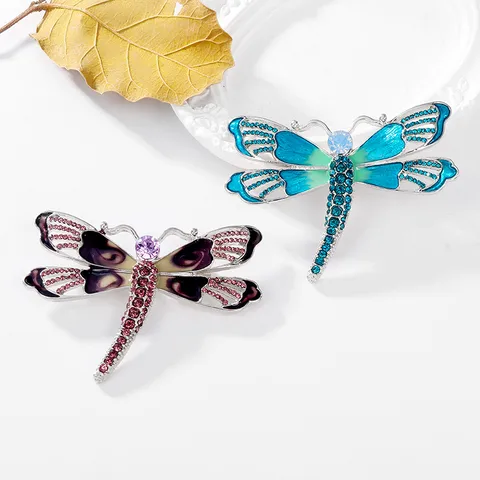 Sweet Dragonfly Alloy Inlay Rhinestones Women's Brooches