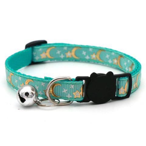 Pet Bronzing Moon Xingx Cat Dog Collar Cat Buckle Gold Separated Reflective Safety Buckle Collar