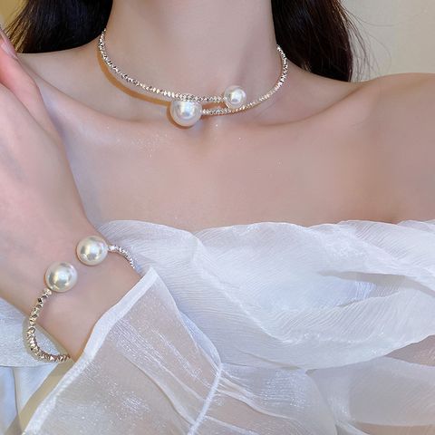 Modern Style Heart Shape Alloy Plating Women's Necklace