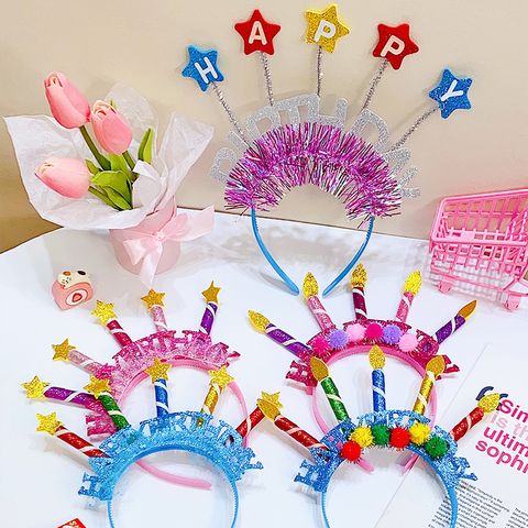 Colorful Birthday Headband Cute Children's Party Dress Up Funny Ornaments