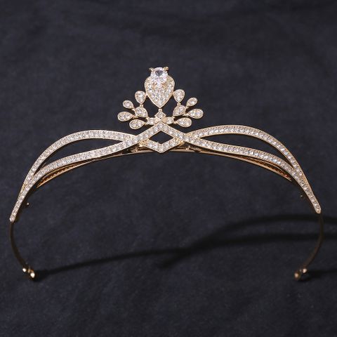 Princess Bridal Crown Alloy Inlay Rhinestones Zircon Crown