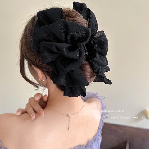 Simple Style Bow Knot Cloth Hair Clip