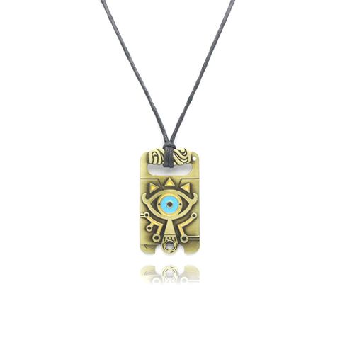 Retro Cool Style Devil's Eye Alloy Unisex Bag Pendant Keychain Necklace
