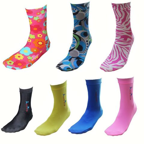 Unisex Sports Solid Color Nylon Spandex Crew Socks