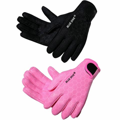 Unisex Sports Solid Color Nylon Rubber Diving Gloves