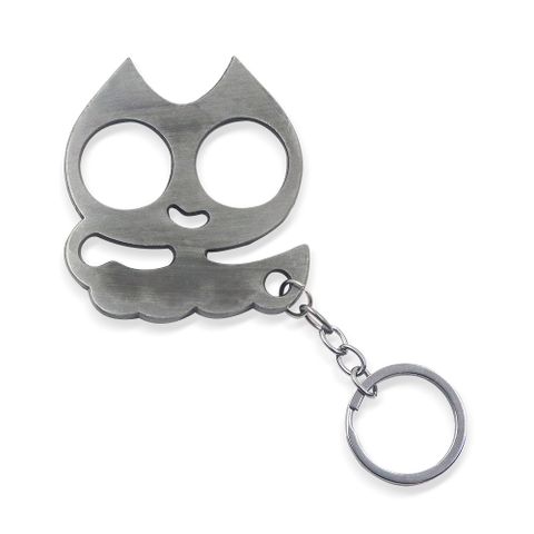 Cartoon Style Solid Color Metal Women's Bag Pendant Keychain