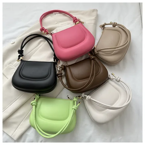 Women's Medium Summer Pu Leather Streetwear Shoulder Bag