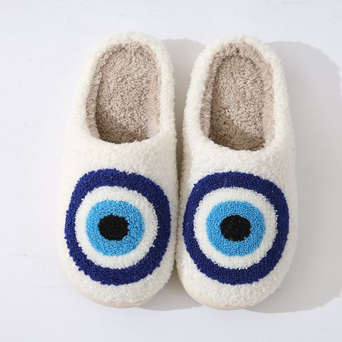 Unisex Casual Cartoon Round Toe Home Slippers