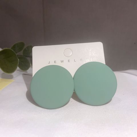 1 Pair Simple Style Solid Color Arylic Ear Studs