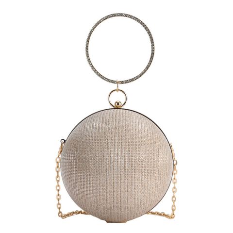 Special Material Solid Color Round Evening Bags