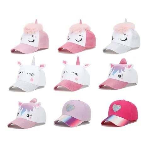 Children Unisex Cartoon Style Cute Preppy Style Cartoon Embroidery Baseball Cap