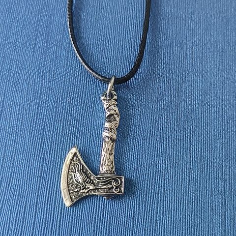 Simple Style Cool Style Axe Alloy Leather Rope Metal Irregular Plating Men's Pendant Necklace
