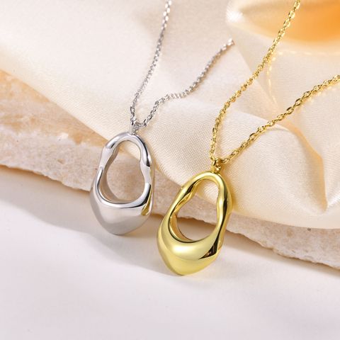 Wholesale Classic Style Geometric Brass Plating Gold Plated Pendant Necklace