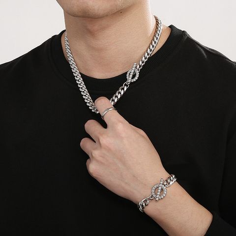 Solid Color Solid Color Stainless Steel Chain Men's Necklace