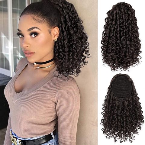 Women's African Style Casual Carnival Street High Temperature Wire Long Curly Hair Wigs