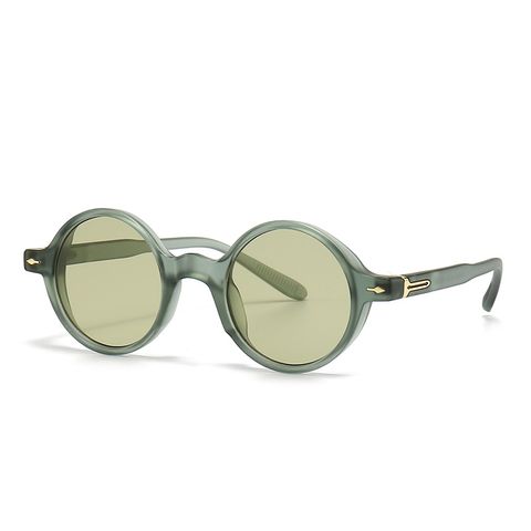 Simple Style Round Resin Round Frame Full Frame Women's Sunglasses