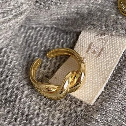 Wholesale Simple Style Twist Sterling Silver Rings