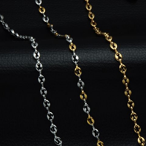 Basic Einfarbig Rostfreier Stahl Unisex Halskette