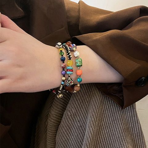 Retro Geometric Alloy Wholesale Bracelets