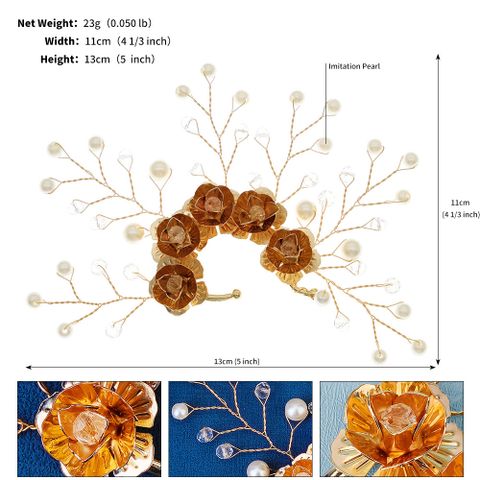 Joyería Al Por Mayor Dulce Flor Cristal Embutido Puños De Oreja