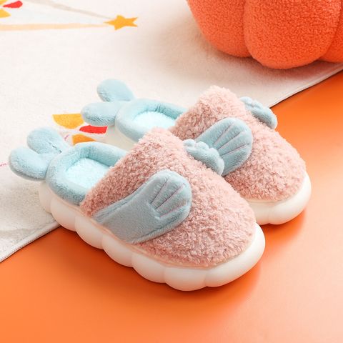 Unisex Casual Solid Color Round Toe Home Slippers