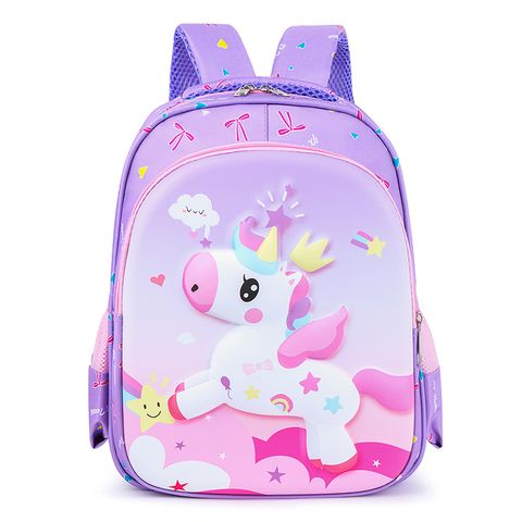 Solid Color School Daily School Backpack