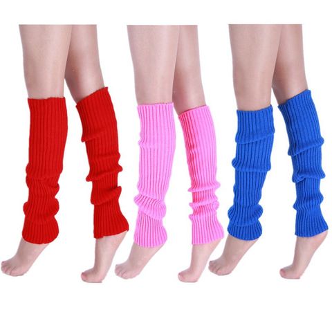 Women's Casual Solid Color Polyacrylonitrile Fiber Crew Socks A Pair