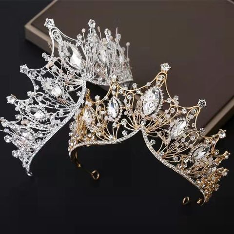 Elegant Bridal Crown Rhinestone Inlay Rhinestones Crown
