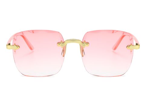 Fashion Gradient Color Pc Square Frameless Women's Sunglasses