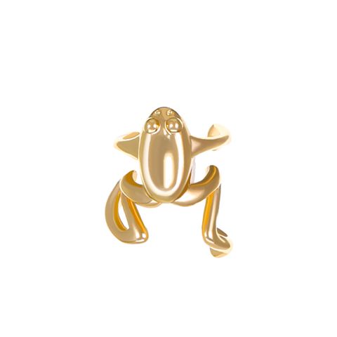 Wholesale Jewelry Retro Frog Copper No Inlaid Plating Earrings