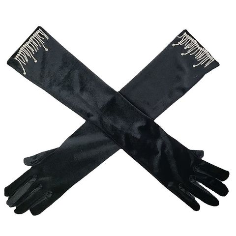 Women's Lady Sexy Solid Color Gloves 1 Pair