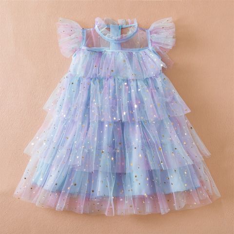 Princess Camouflage Cotton Blend Polyester Girls Dresses