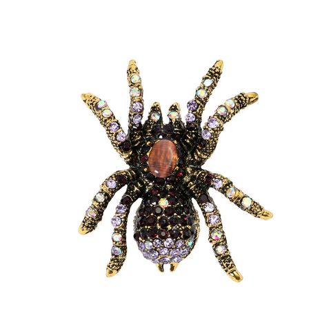 Retro Insect Alloy Plating Inlay Rhinestones Unisex Brooches